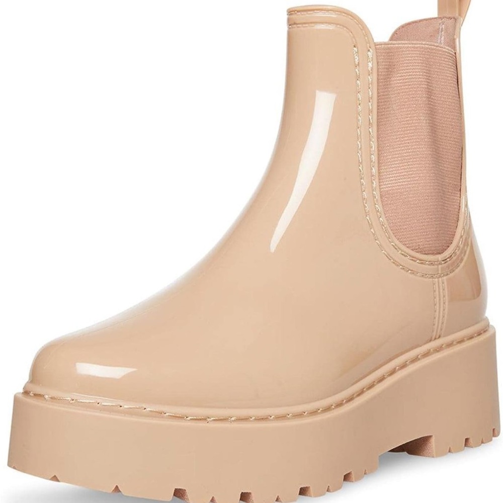 Beotyshow Chelsea patent leather boot (I HAVE BLACK)